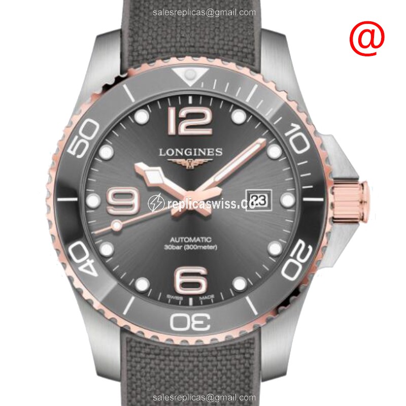 Longines CONQUEST L3.782.3.78.9 Replica: Automatic Movement, Steel Case, Grey Dial Watch