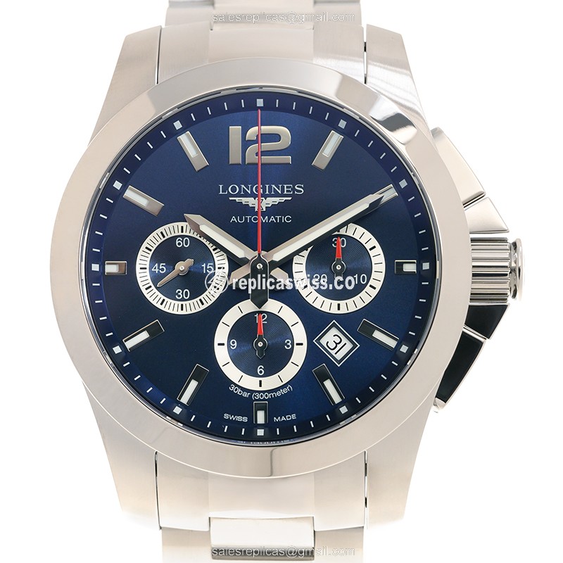 Longines Conquest L3.801.4.96.6 Replica | Blue Dial | Automatic Movement Watch