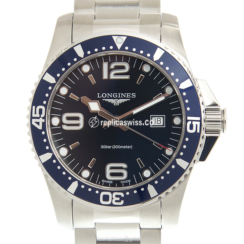 Longines CONQUEST L3.840.4.96.6 Replica with Blue Dial Stainless Steel Case Watch