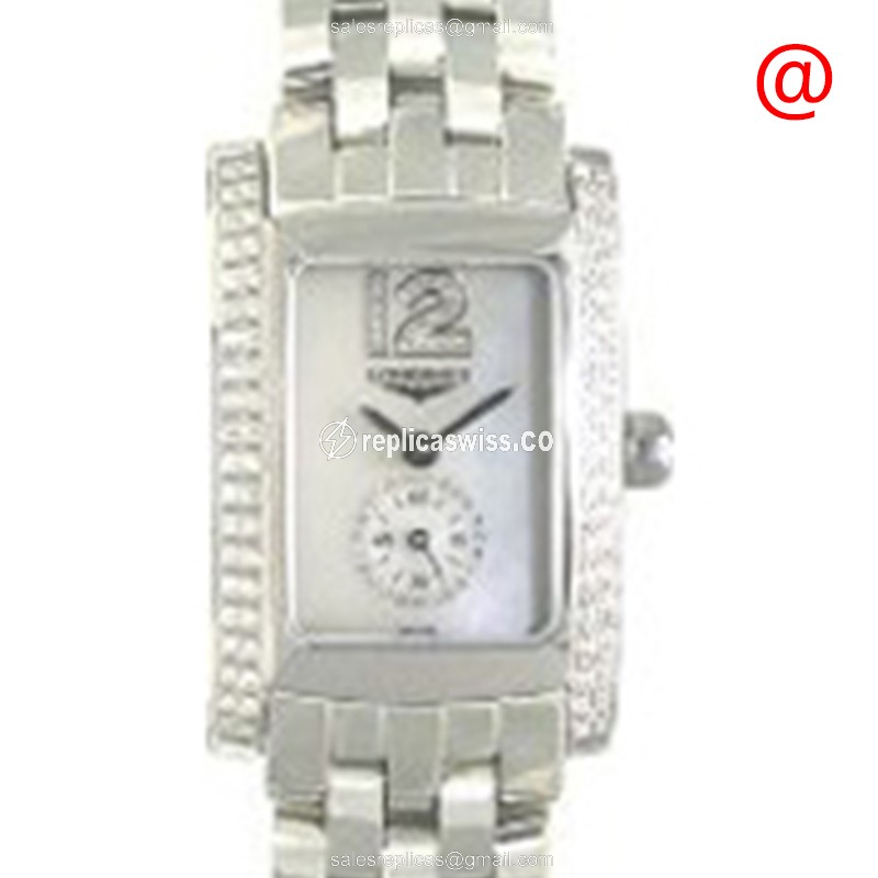Longines Dolce Vita Replica | White Dial, Stainless Steel Case & Diamond Bezels Watch