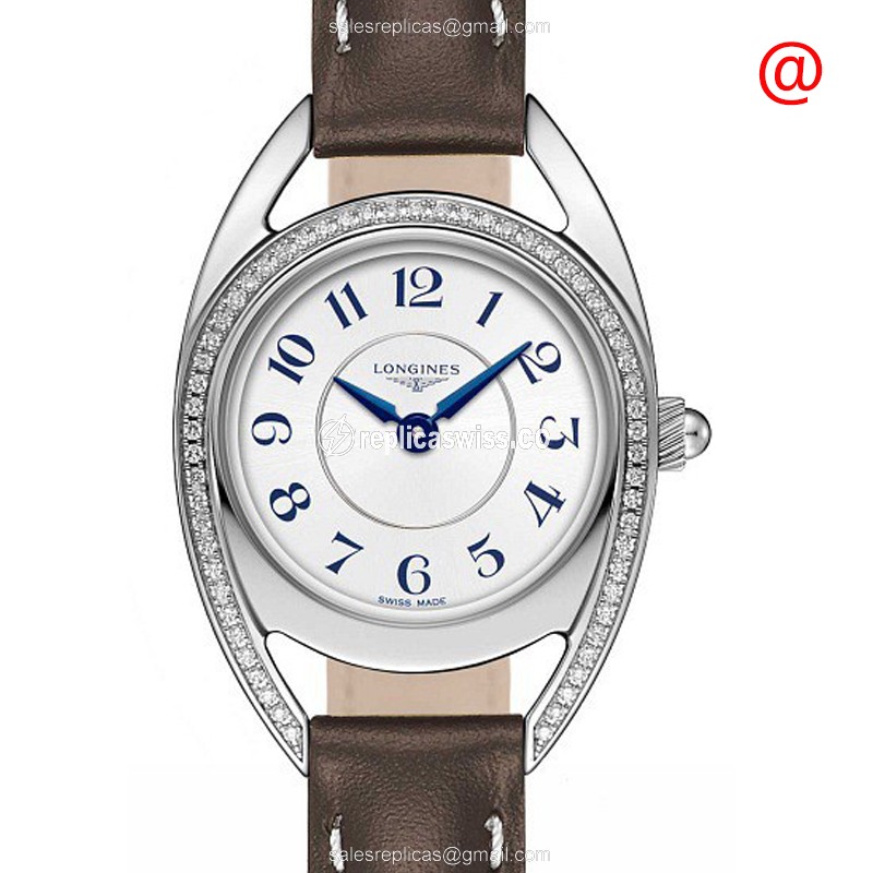 Longines Equestrian Replica in White Dial & Leather Strap, Precision Quartz Movement Watch