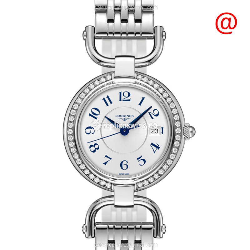Longines Equestrian Replica in White Dial & Stainless Steel Case, Quartz Movement Watch