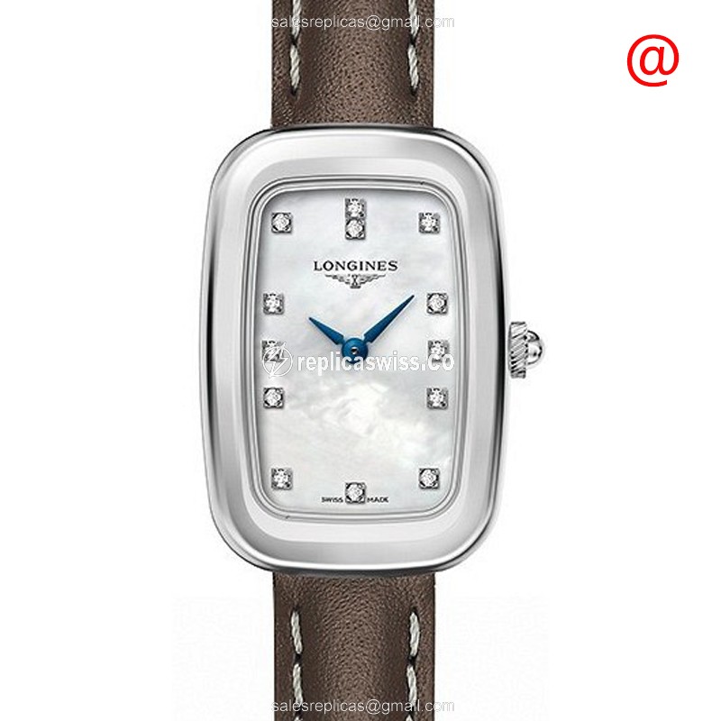 Longines Equestrian Replica Watch | Silver Dial, Leather Brown Strap