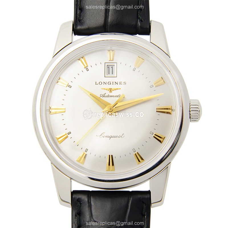 Longines Heritage L1.645.4.75.4 Replica in Stainless Steel & Silver Dial Watch