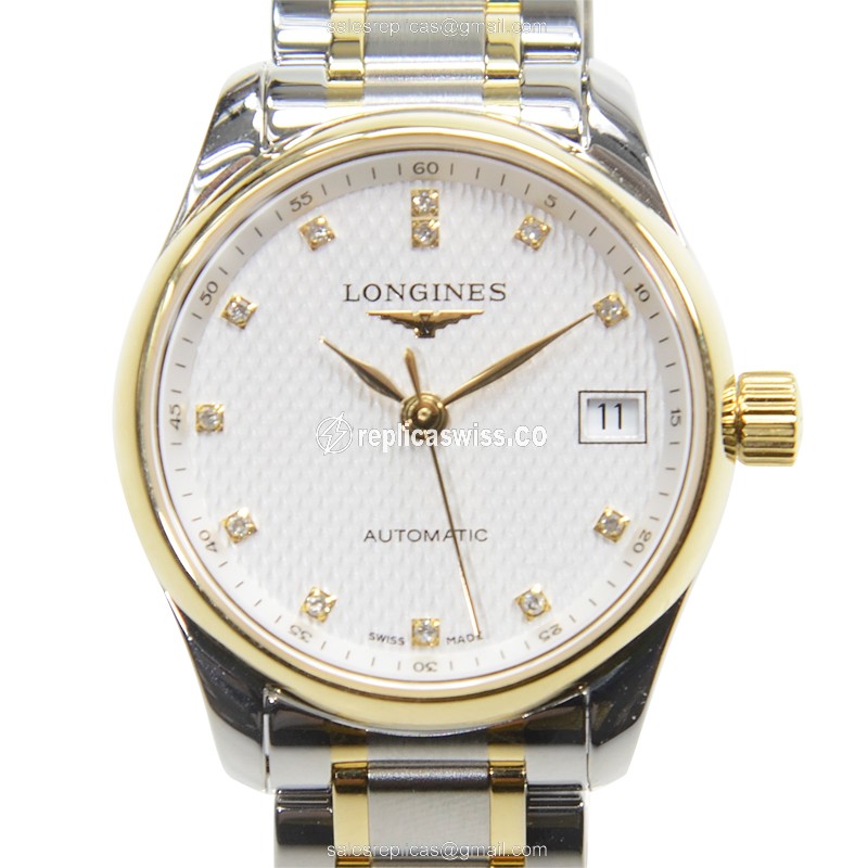 Longines L2.128.5.77.7 Master Automatic | 18kt Steel Case | Silver Dial & Strap Watch