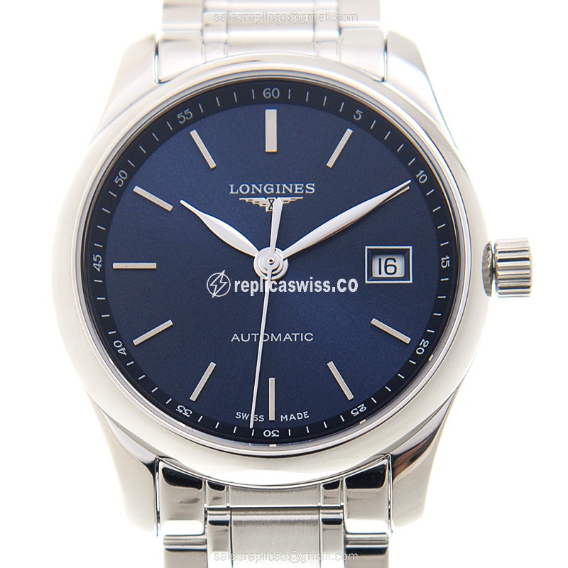 Longines L2.257.4.92.6 Master Automatic Steel Case Blue Dial Silver Clasp Watch