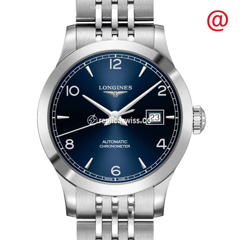 Longines L2.321.4.96.6 Replica Watch | Automatic Movement | Blue Dial | Stainless Steel Case