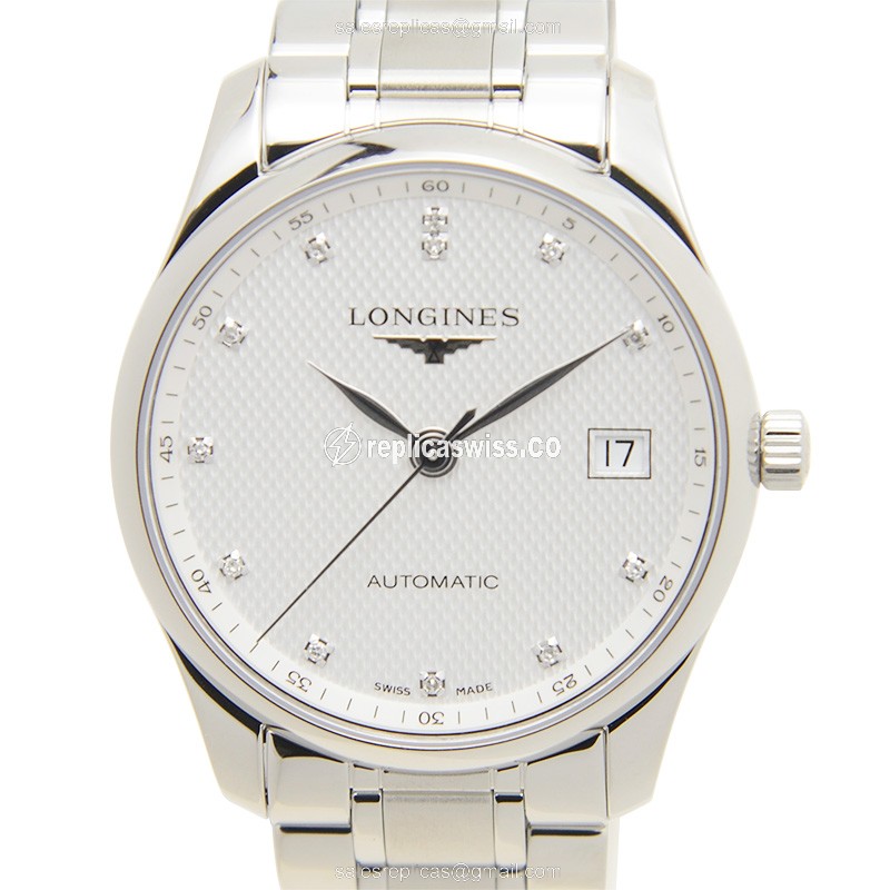 Longines L2.518.4.77.6 Master Replica in Stainless Steel, Automatic Movement & Silver Dial Watch