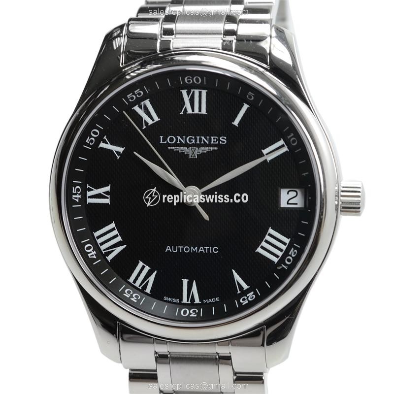 Longines L2.648.4.51.6 Replica | Black Dial, Stainless Steel Case | Automatic Movement Watch