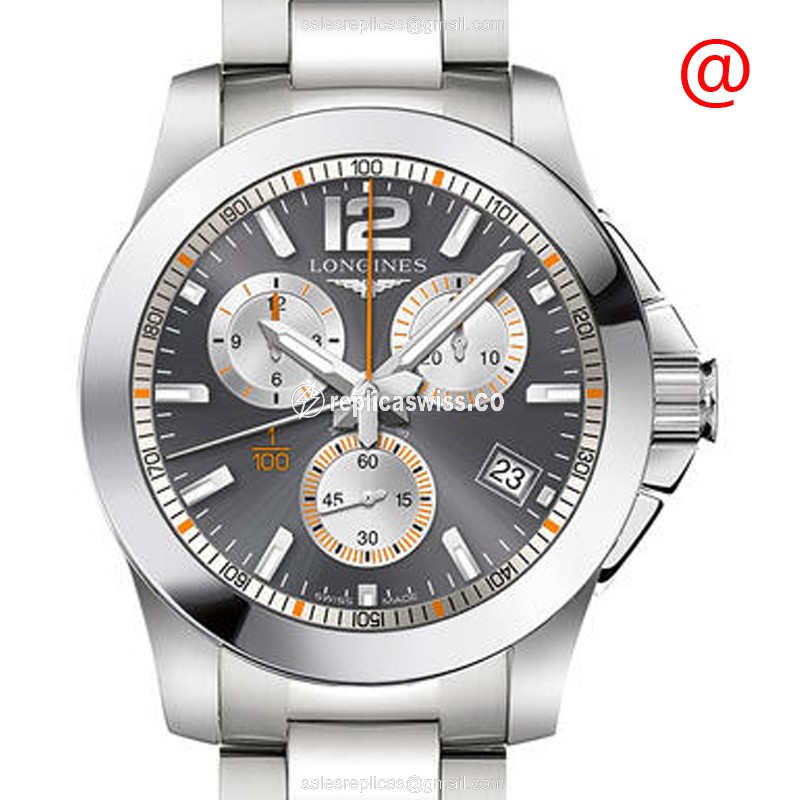 Longines L3.700.4.79.6 Conquest Replica Watch | Gray Dial, Stainless Steel Case & Clasp