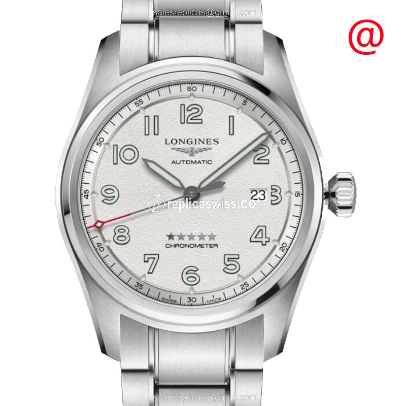 Longines L3.811.4.73.9 Spirit Automatic Watch | Silver Dial, Stainless Steel Case