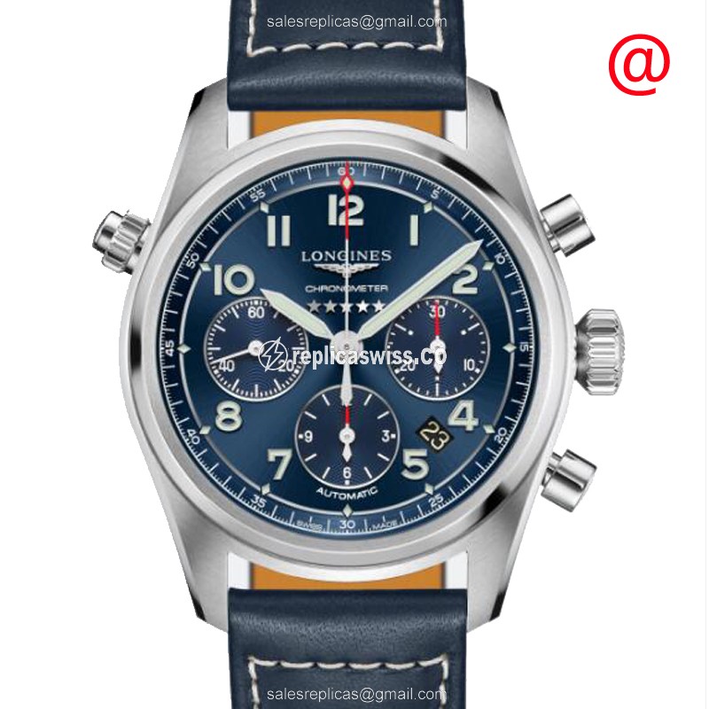 Longines L3.820.4.93.0 Spirit Replica, Automatic Movement, Blue Steel Case Watch
