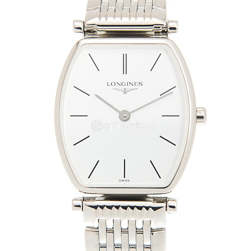 Longines L4.205.4.12.6 LA GRANDE Replica, White Dial, Stainless Steel Case & Clasp Watch