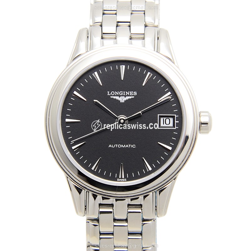 Longines L4.274.4.52.6 Replica | Black Dial, Stainless Steel Case | Automatic Movement Watch