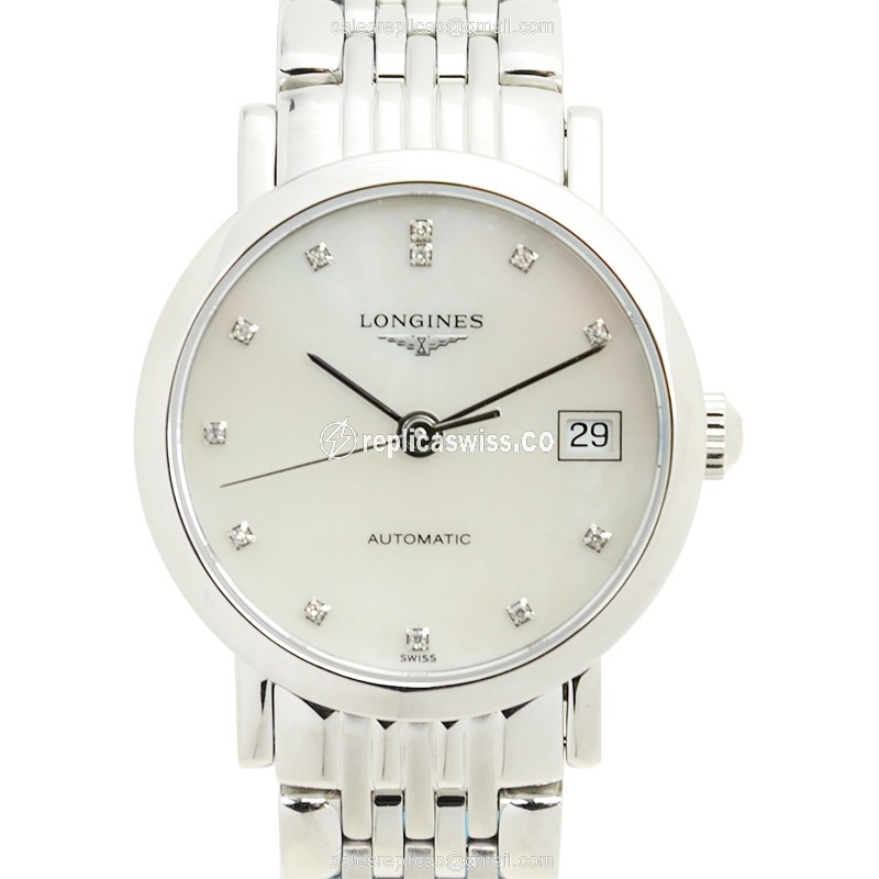 Longines L4.309.4.87.6 Replica Watch | Automatic Movement | White Dial | Stainless Steel Case