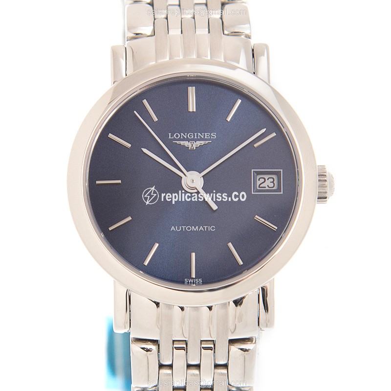 Longines L4.309.4.92.6 Elegant Replica, Automatic Blue Dial, Stainless Steel Case Watch