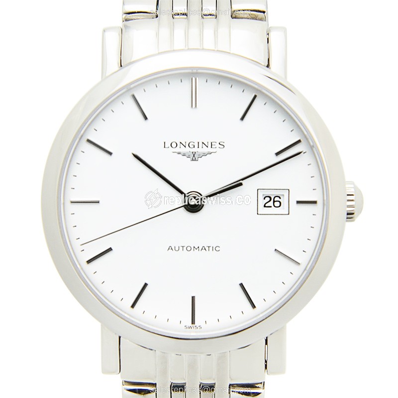 Longines L4.310.4.12.6 Replica | Automatic Mechanism | Polished Steel Case & Silver Band Watch