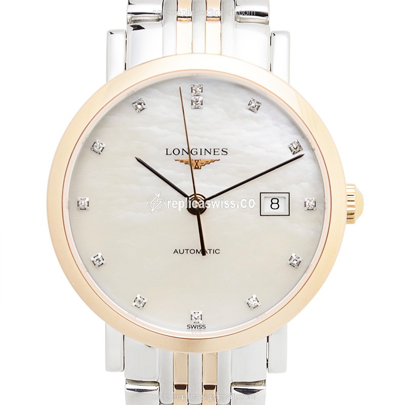 Longines L4.310.5.87.7 Replica, Automatic Movement, White Dial, 18kt Steel Case & Strap Watch