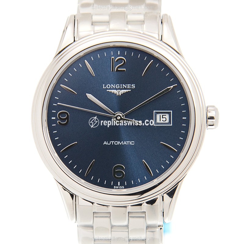 Longines L4.374.4.96.6 Replica, Automatic Movement, Stainless Steel Case & Silver Dial Watch