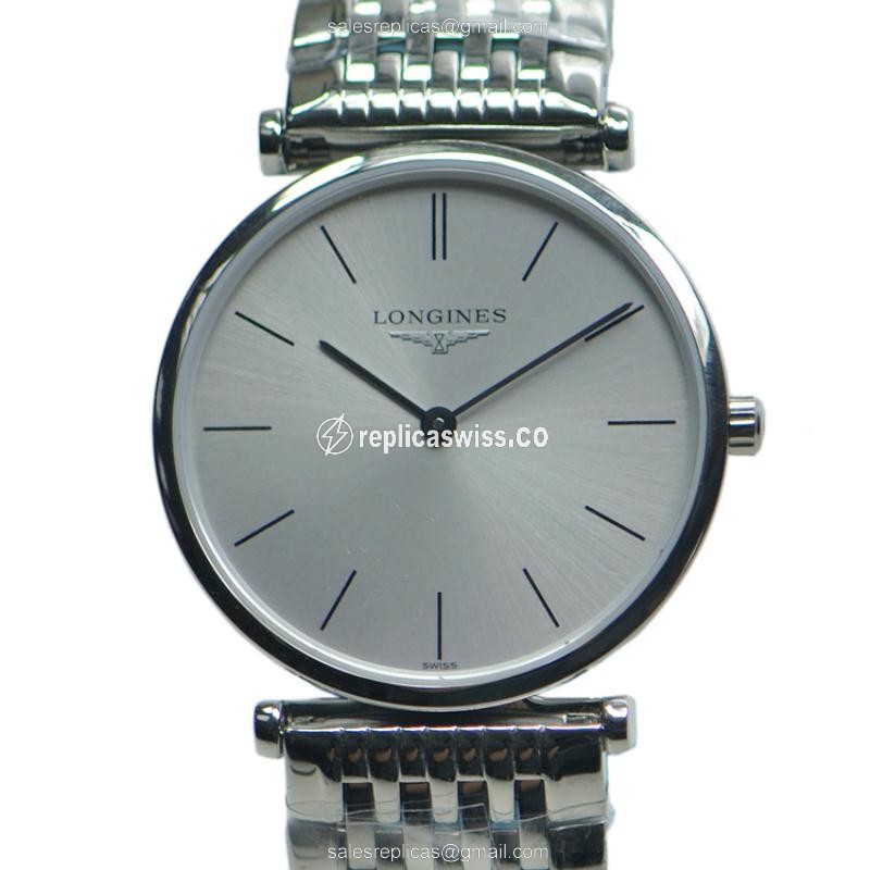 Longines L4.512.4.72.6 LA GRANDE Replica, Silver Dial, Stainless Steel Case & Strap Watch