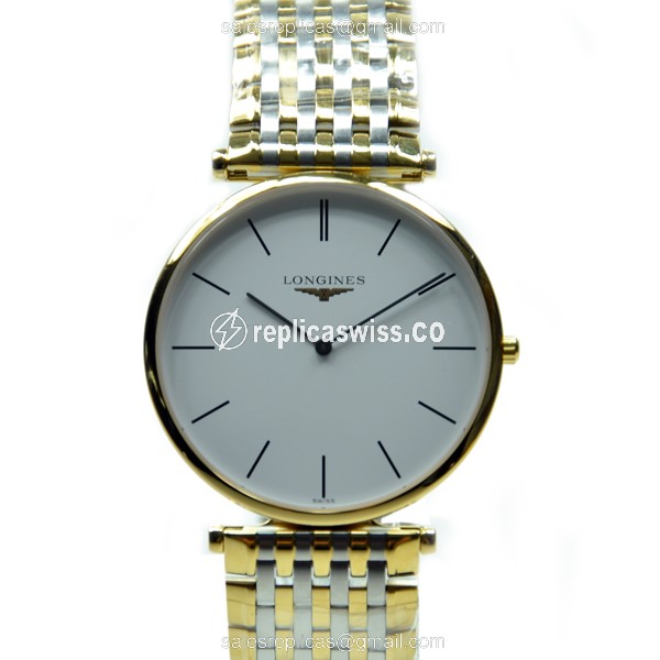Longines L4.766.2.12.7 LA GRANDE Replica | White Dial, Automatic Movement, Steel Strap Watch