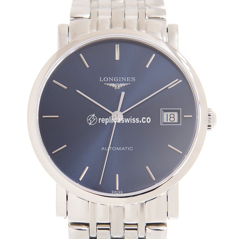Longines L4.809.4.92.6 Replica Watch | Automatic Movement | Blue Dial | Stainless Steel Case