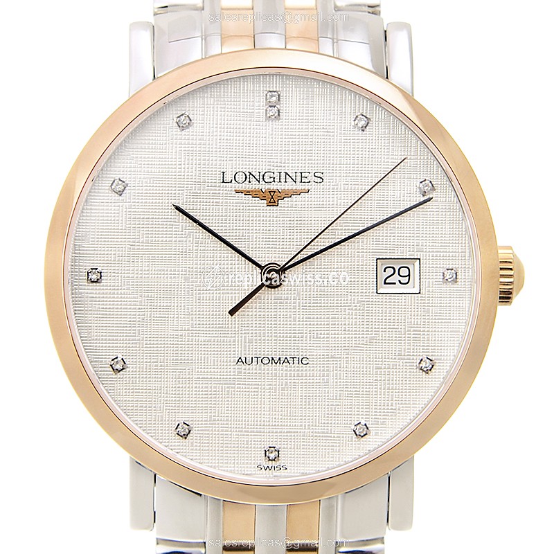 Longines L4.810.5.77.7 Replica with Silver Dial & 18kt Steel Case, Automatic Movement Watch