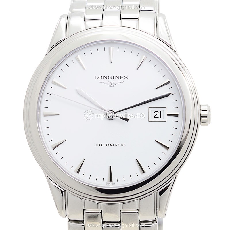 Longines L4.874.4.12.6 Replica Watch | White Dial, Automatic Movement, Stainless Steel Case