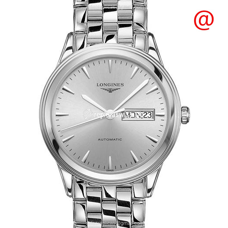Longines L4.899.4.72.6 Replica Automatic Steel Case Silver Dial Sapphire Crystal Watch