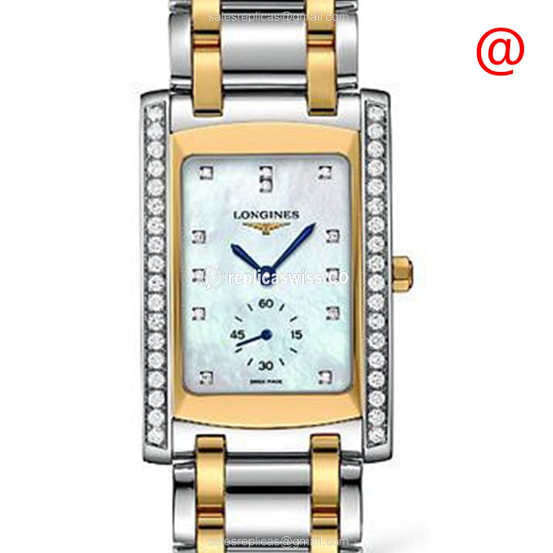 Longines L5.655.5.09.7 Dolce Vita Replica | White Dial, 18kt Steel Case & Band Watch