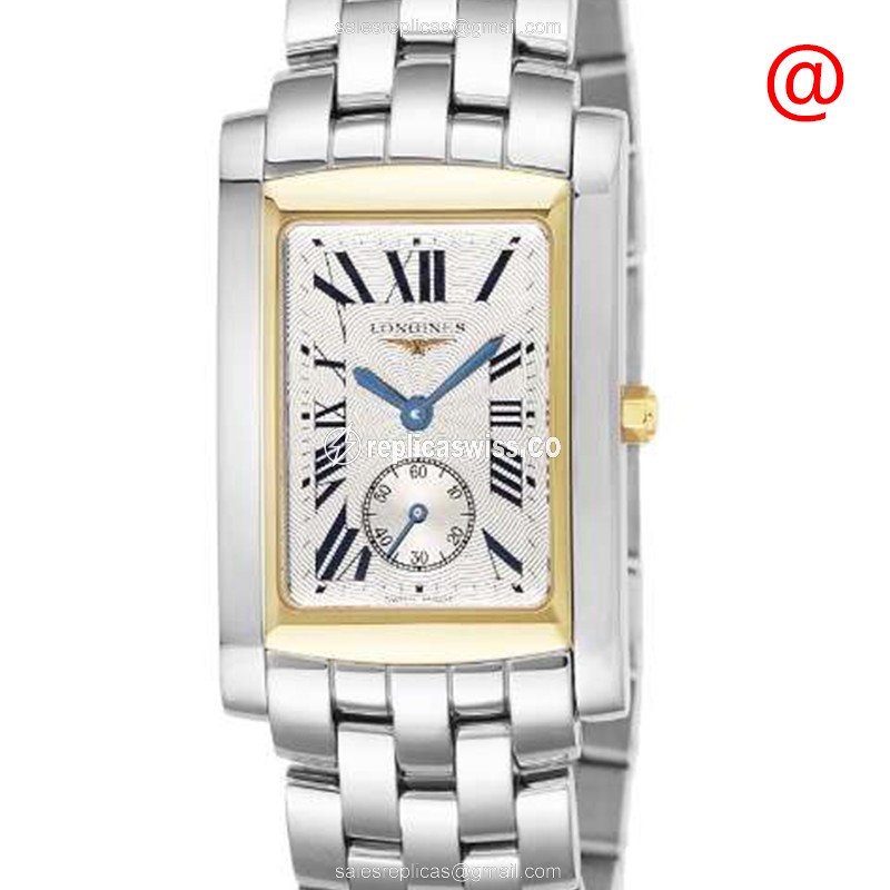 Longines L5.655.5.70.6 Dolce Vita Replica | White Dial, 18kt Gold Case & Silver Band Watch