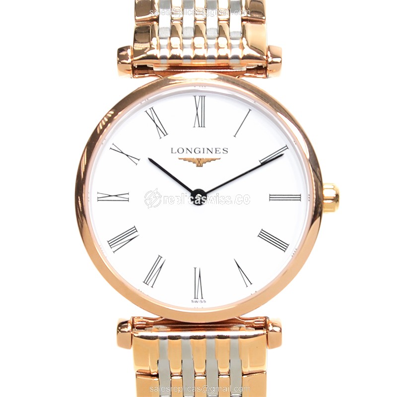 Longines LA GRANDE Quartz Model L4.209.1.91.7: Silver Dial, Gold PVD Case, Sapphire Crystal Watch
