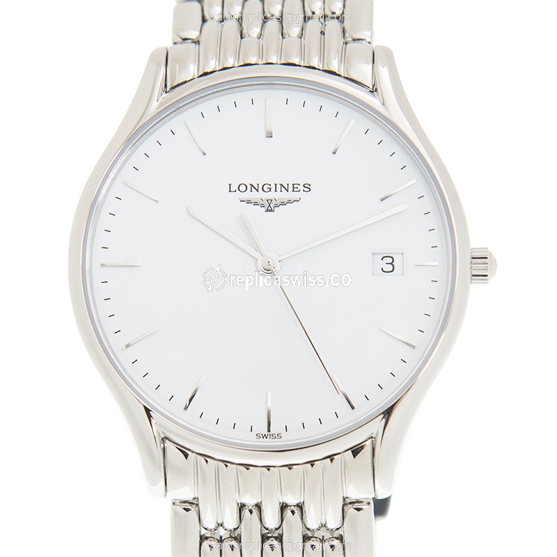 Longines Lyre Quartz Replica in Stainless Steel Case & White Dial Watch