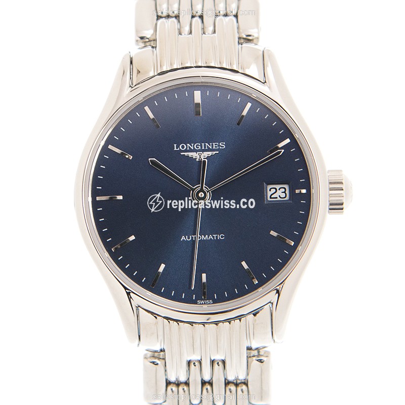 Longines Lyre Replica Watch | Automatic Movement, Blue Dial, Stainless Steel Case