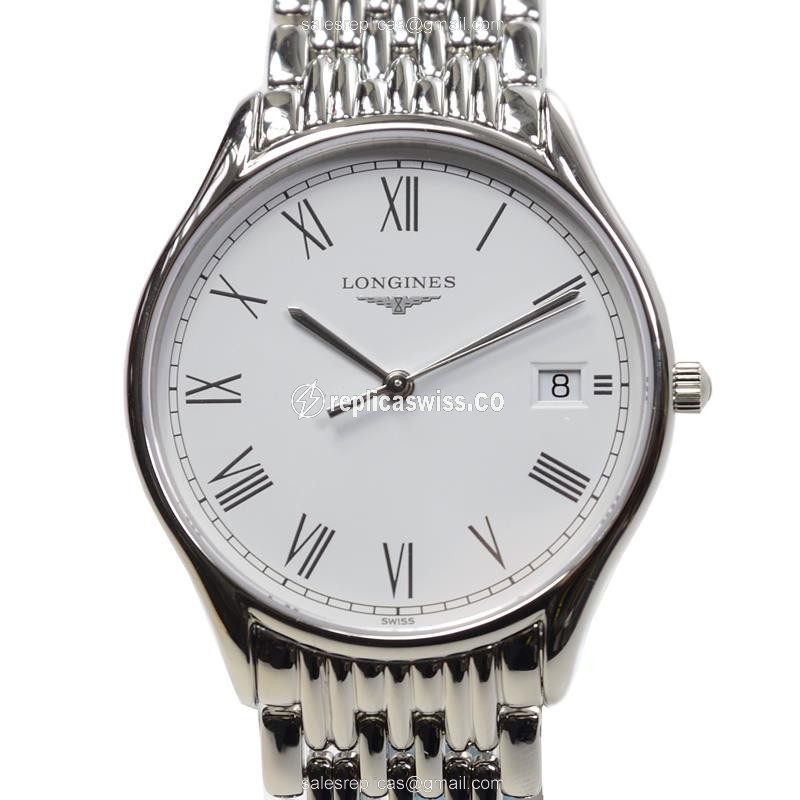 Longines Lyre Replica, White Dial, Automatic Movement, Stainless Steel Case Watch