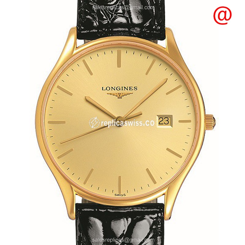 Longines Lyre Replica with Gold PVD Case & Quartz Movement Watch