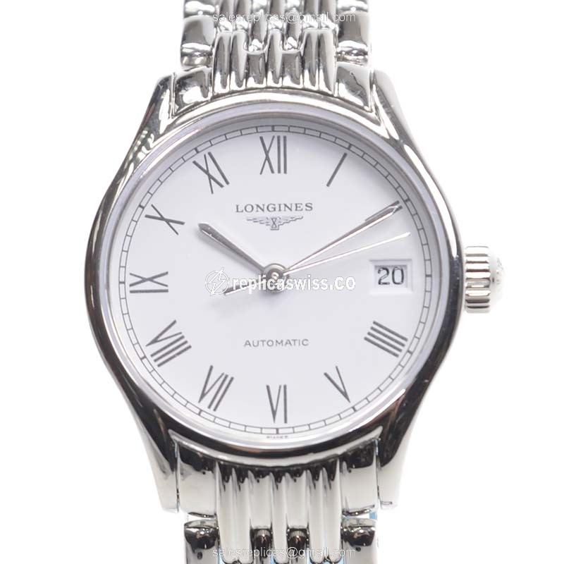 Longines Lyre Replica with White Dial & Stainless Steel Case & Automatic Movement Watch