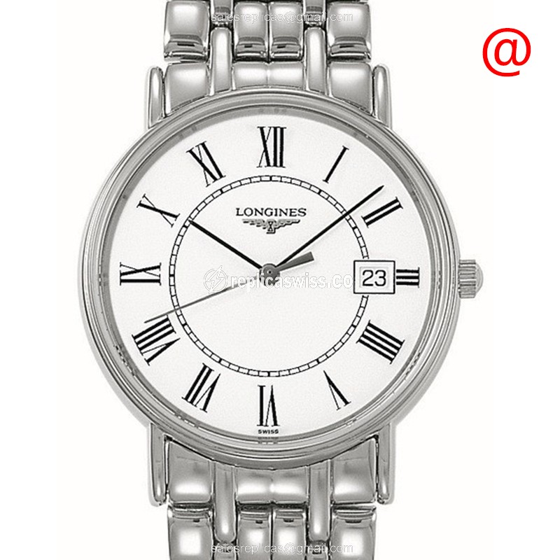Longines Presence L4.819.4.11.6 Replica, White Dial, Stainless Steel Case Watch