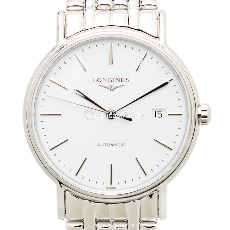 Longines Presence L4.921.4.12.6 Replica, Automatic Movement, Stainless Steel Case & White Dial Watch