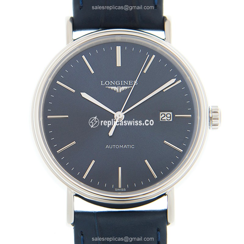 Longines Presence Replica, Automatic Movement, Blue Steel Case & Dial Watch