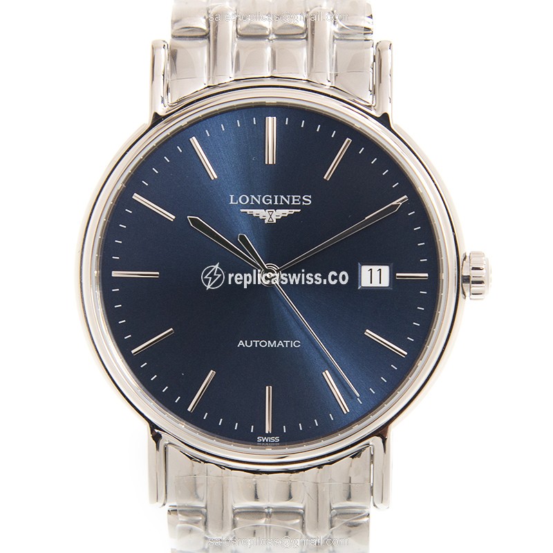 Longines Presence Replica in Blue Dial Steel Case, Automatic Movement Watch