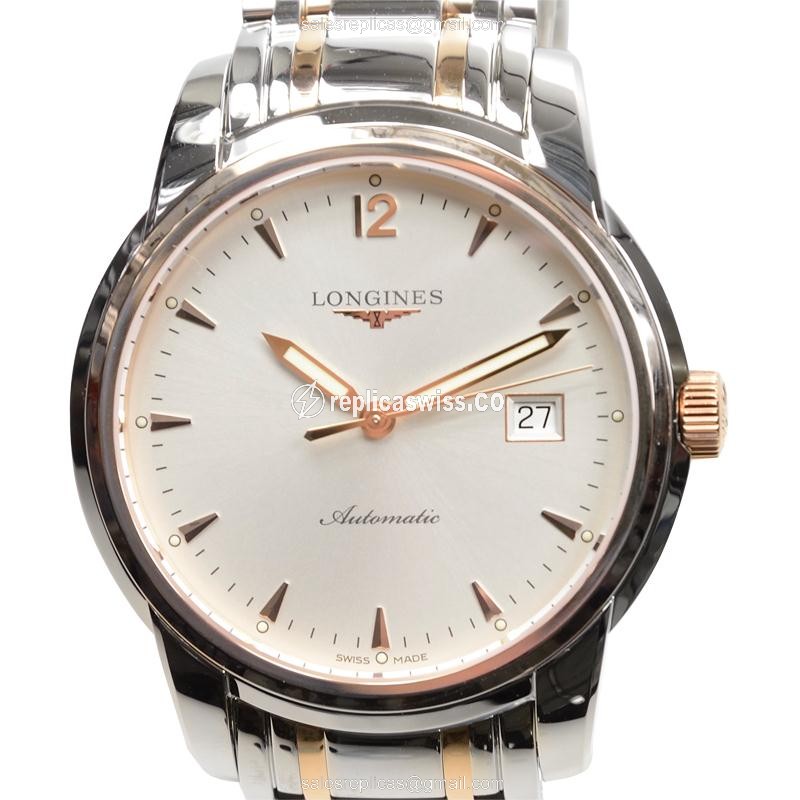 Longines Saint Imier L2.766.5.72.7 Replica | Automatic Movement, 18kt Steel Case & Silver Dial Watch