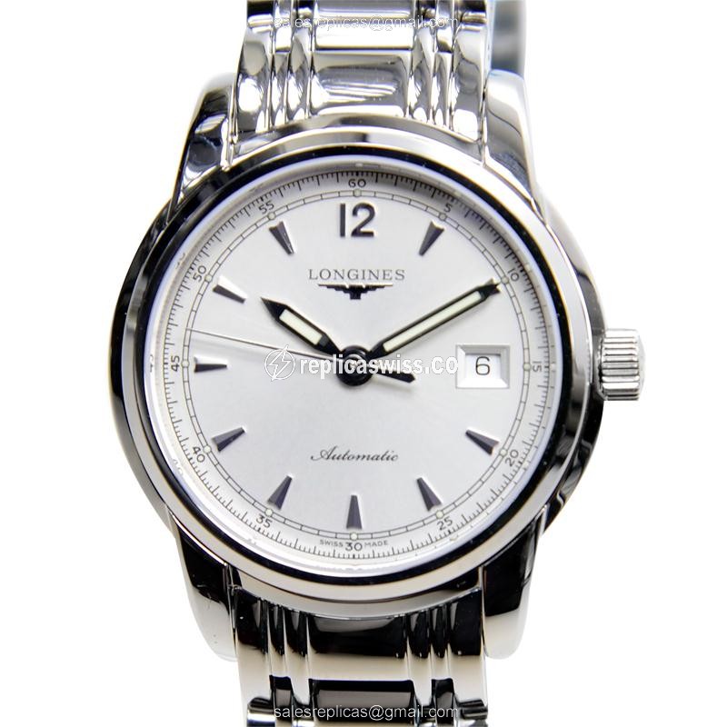 Longines Saint Imier Replica in Silver Dial Stainless Steel Case with Automatic Movement Watch