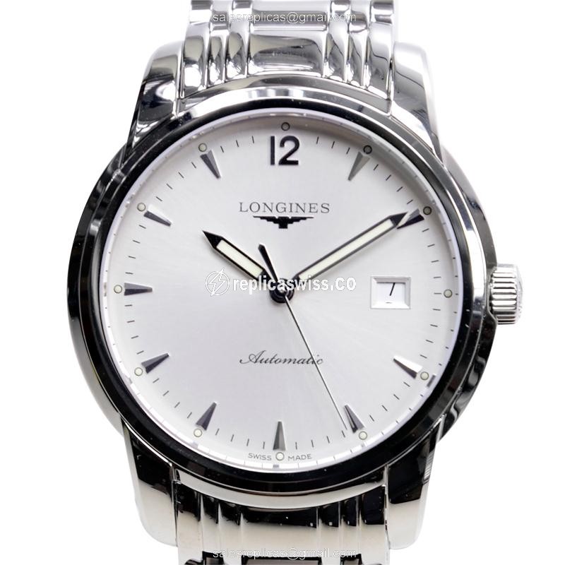 Longines Saint Imier Replica in Stainless Steel, Automatic Movement, White Dial & Sapphire Crystal