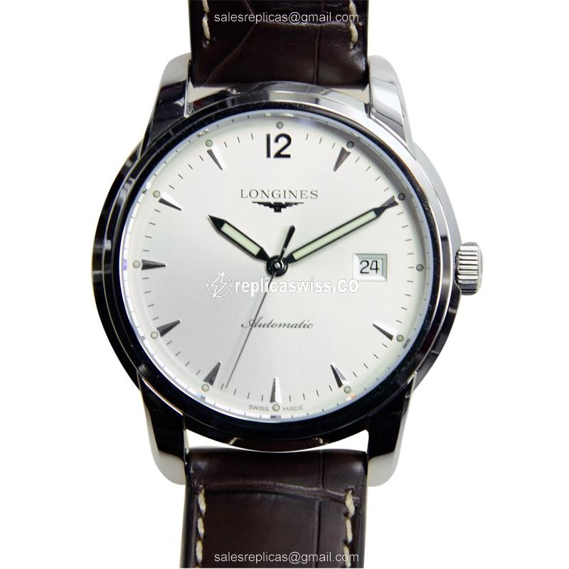 Longines SAINT IMIER Replica in Stainless Steel & Silver Dial, Automatic Movement Watch