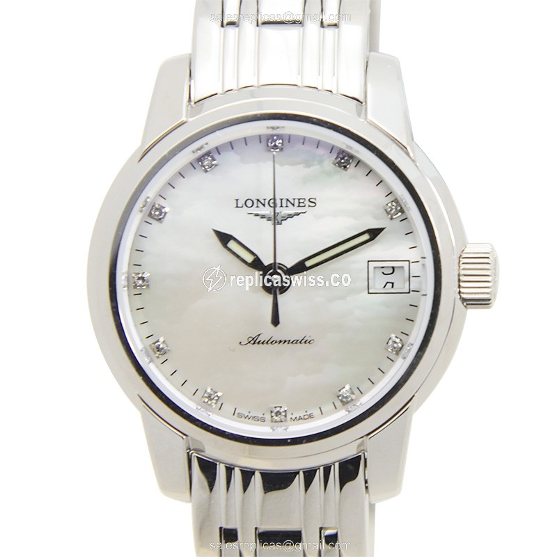 Longines Saint Imier Replica with White Dial Stainless Steel Case, Automatic Movement Watch