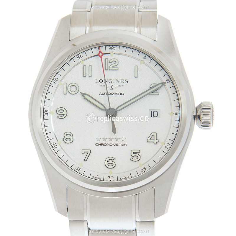Longines Spirit L3.810.4.73.6 Replica | Silver Dial, Automatic Movement Watch