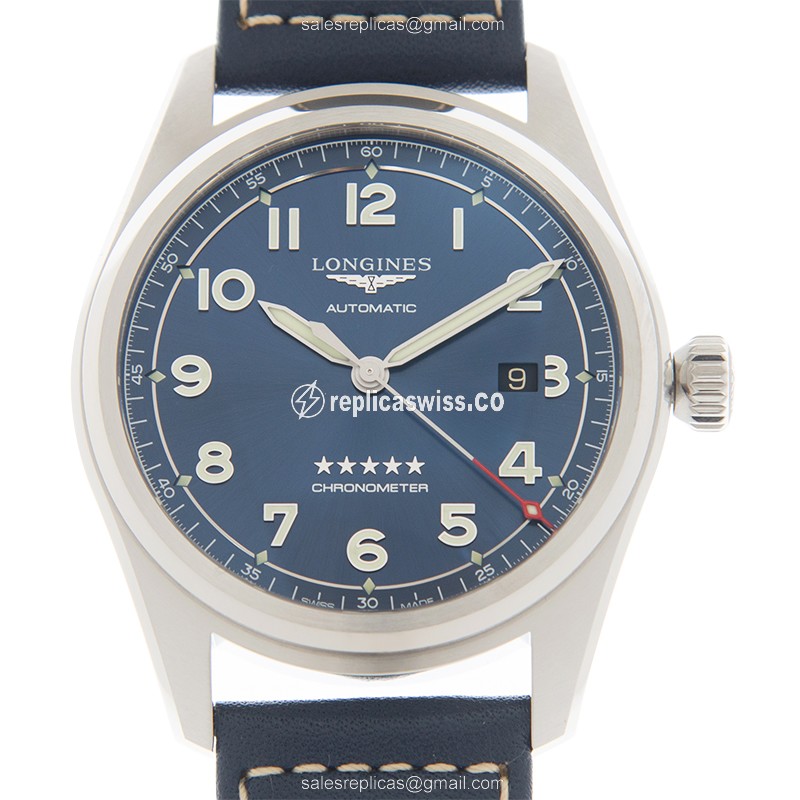 Longines Spirit Replica in Stainless Steel & Blue Dial, Automatic Movement Watch