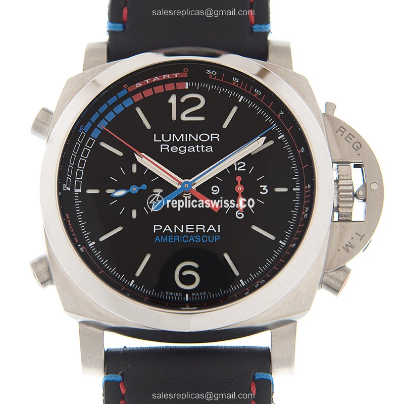 LUMINOR Automatic in Black Sapphire | Cowhide Black strap, Exquisite Titanium Case Watch