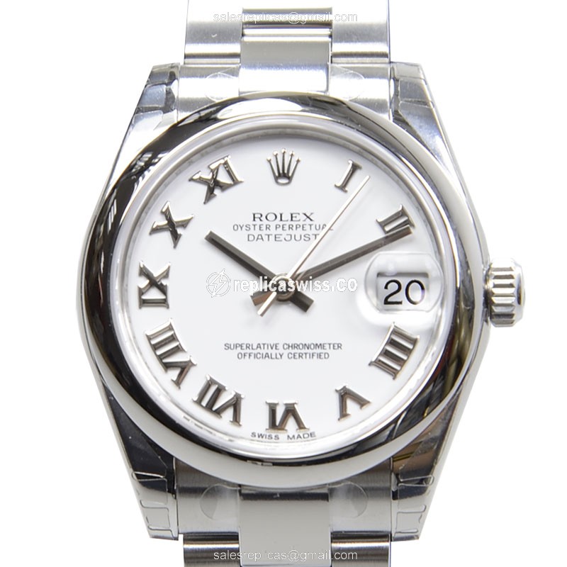 Luminous White Dial Rolex 178240 Lady Datejust Replica, Stainless Steel Case & Automatic Movement